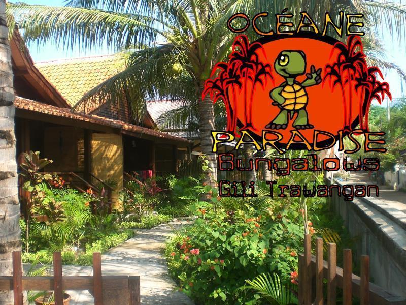 Oceane Paradise Bungalow Gili Trawangan Bagian luar foto