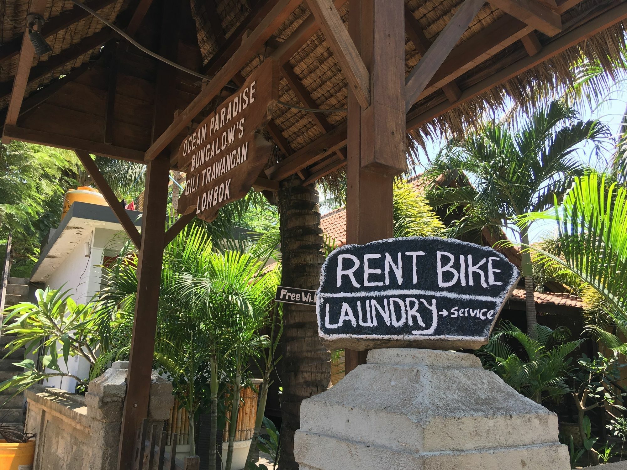 Oceane Paradise Bungalow Gili Trawangan Bagian luar foto